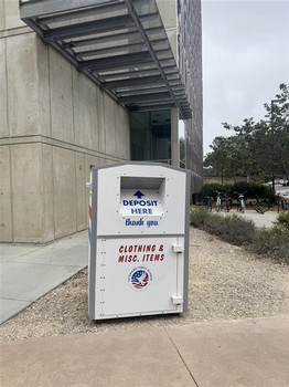 seventh college west tower donation bin